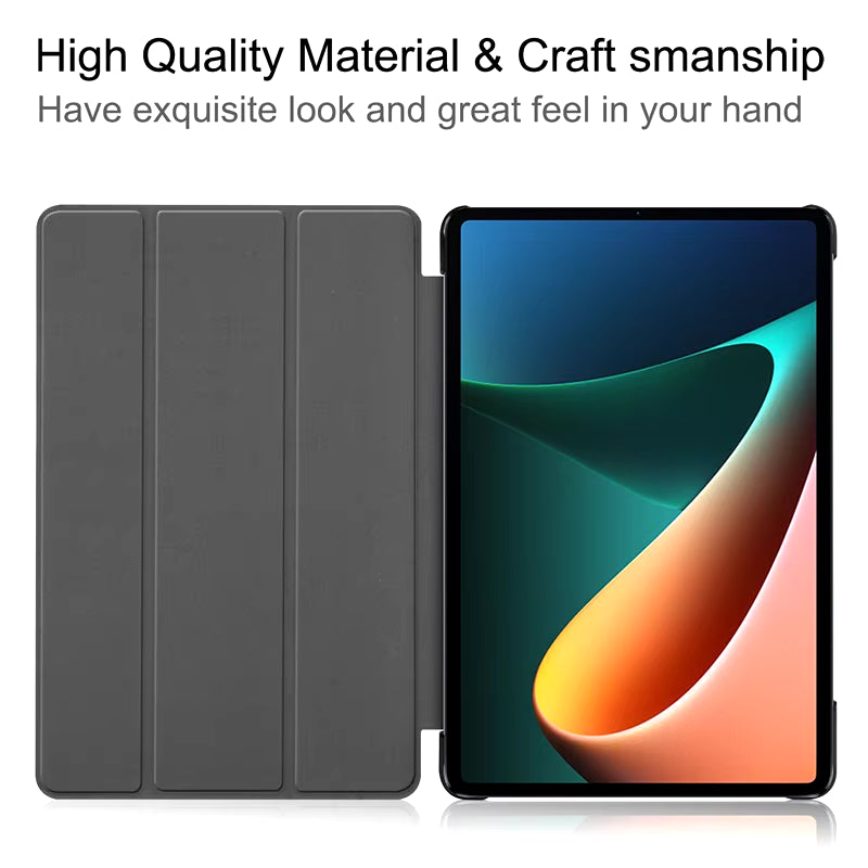 For  Mi Pad 8 7 6 Pro 5 11.2 Case Redmi Pad SE 11 10.6 8.7 2 Pro 12.1 Auto Wake up & Sleep Silicone Cover Support Charging
